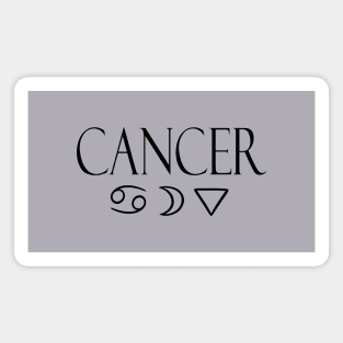 Cancer Glyph Planet Element Magnet